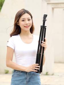 Photography Tripod 2m Heigth Aluminum with Selfie Stick Stand，Giá Đỡ Điện Thoại TIKTOK Livestream