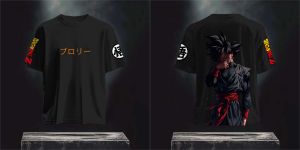 Dragon Ball เสื้อยืดผู้ชาย Goku สีดําพิมพ์ญี่ปุ่นอะนิเมะฤดูร้อนเด็กแขนสั้น Niche แนวโน้มเสื้อผ้าเด็ก
