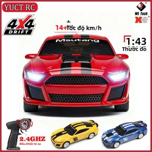 Xe Điều Khiển Từ Xa Wltoys K4308 1/43 Mini RC 4WD Xe Drift Tốc Độ 14KM/H Đồ Chơi Xe Đua Điện Với Con Quay Hồi Chuyển Phụ Trợ