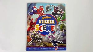 Marvel Spiderman Sticker Scenes Book To Decorate 7 Heroic Scenes With Over 50 Stickers
