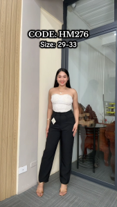 Willing PP High Waist Trousers for Women – Non-Gartered Pants with Side & Back Pockets Regular Fit Size 29-33 Casual & Office Wear *HM276