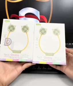 Kipas Leher Kartun Lipat USB Rechargeable Diandi DD5583 | Cute Folding Neck Mini Fan 2025