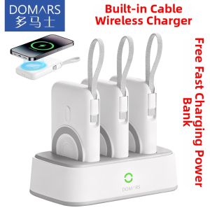 Domars | Customizable LOGO No-Scan Charging Station Pod for Multiple Phones 3 Units