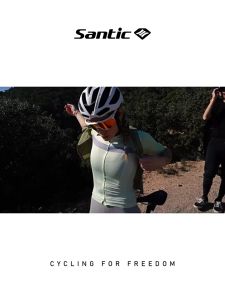 Santic Cycling Jersey Men Women Lightweight Windproof Bicycle Vest Breathable Sports Bike Tops