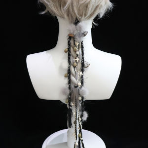 ริบบิ้นผมสไตล์โบราณสำหรับทั้งชายและหญิง สายรัดผมสไตล์ชาติพันธุ์ ตกแต่งผมสไตล์โบราณ หางผมสไตล์โบราณ