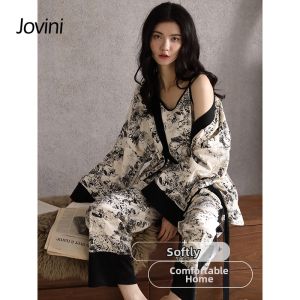 New Cotton Long Sleeve Long Pants Loose Set Pajamas