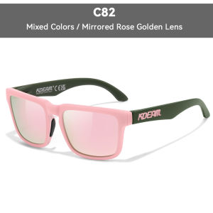 KDEAM Polarized Mountaineering Sunglasses For Men New Series of Color Driving Sun Glasses Women With Skull Hard Case