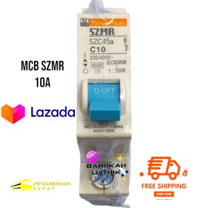 MCB SZMR 10A /AMPERE PEMUTUS ARUS LISTRIK PLN SZMR 10A/MCB SZMR AMPERE PEMUTUS ARUS LISTRIK