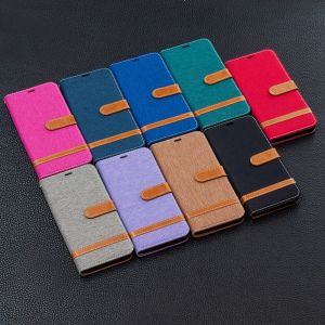 New Phone Case For Samsung Galaxy Note 20 / Note 20 Ultra / Note 10 / Note 10 Plus Magnetic Denim Leather Wallet Card Slot Flip Cover Casing