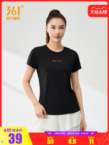 Lightweight Breathable Quick Dry Running Fitness Sport T-Shirt Womens Short Sleeve round Neck Polyester 361° Summer 2025