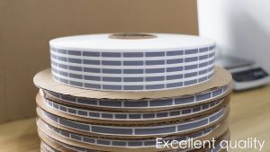 1000 Pieces Scratch Off Sticker Rectangle Labels Hidden Text Coating Sticker to DIY Scraping Award Card Promotions