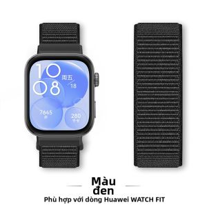 YOURSTAR | Dây Đeo Đồng Hồ Thông Minh Nylon Dệt Màu Xanh Olive Thay Thế