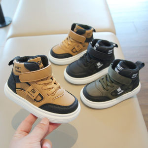 Autumn Kids High-Top Slip-On Sneakers Children Breathable Soft-Soled Running Shoes Sports Casual Shoes Kids Casual Skate Shoes