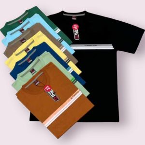 Paket 4 Pcs 100 Ribu Kaos Model Salur Terbaru Depan Brands