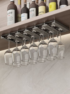 Giá Đỡ Ly Rượu Vang Bằng Thép Không Gỉ Treo Tường Sang Trọng Giá Đỡ Ly Thủy Tinh Treo Tường Giá Đỡ Đồ Uống Gia Đình Cao Cấp