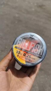 Senar Pancing Monofilamen Pro Katsu Billfish 1Km Warna Light Black untuk Pancing Laut dan Ikan Lipuk