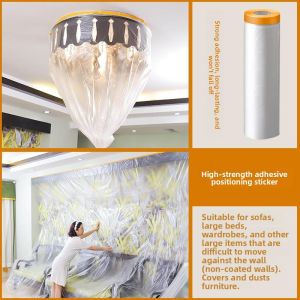 MONLEYTA | Dustproof Cover Disposable Plastic Film Cloth Furniture Protection For Home Sofa Modern Simple Style Cover Cloth