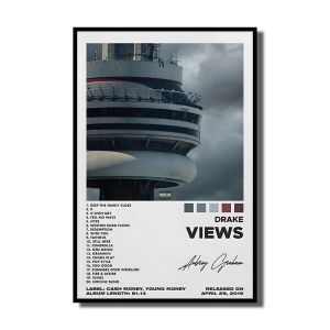 BILIBILI | Rap Singer Kanye West Art Poster Pop Music Album Cover High-definition Printed Canvas Painting Home Wall Decoration Frameless
