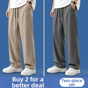 Jeanswest | Mens Summer Lightweight Ice Silk Fast-Drying Tapered Pants