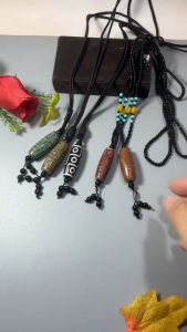 Vòng cổ chuỗi hạt đá 9 mắt Tây Tạng - T0361