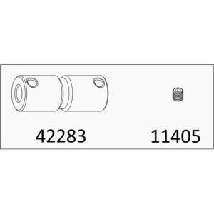 Crossrc TL4 Tractor Big Iron Bull Rear Transmission Shaft 42283 CS-97401373 ชิ้นส่วนอุปกรณ์เสริมสำหรับรถโมเดล RC ของเล่นไฟฟ้า