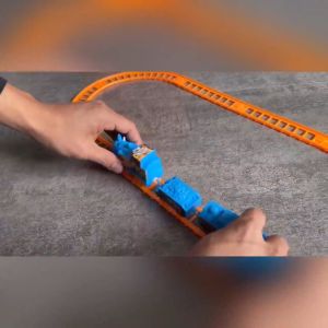 Children Electric Track Train Toy Set Fun Rail Car Puzzle Assembly Toys for Kids DIY