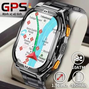 Đồng Hồ Thông Minh T-REX 3 GPS Cấp Quân Sự Dành Cho Nam Giới Màn Hình AMOLED 196 Inch Màn Hình AMOLED 10ATM Chống Nước 530mAh Pin Cuộc Gọi Bluetooth Theo Dõi Sức Khỏe