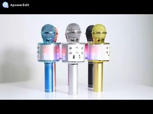 💛[SPOT] WS858 Bluetooth Wireless Microphone Speaker Professional Handheld Pocket Karaoke Recorder KTV Mic