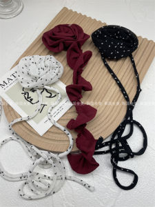 New Autumn Winter Polka Dot Chiffon Neck Flower Chest Flower Womens Accessories Luxury Lightweight Fashion Fabric Accessories