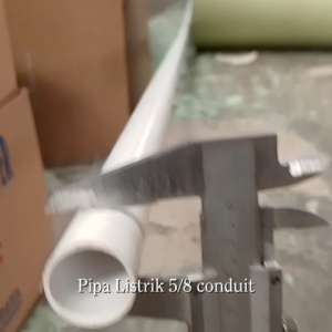 Pipa Listrik 5/8 Conduit (20mm x 1.2mm) Paralon Kabel Putih PVC 1BATANG