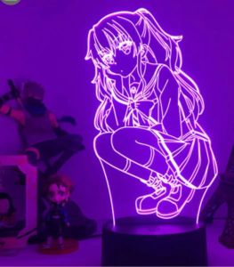 Anime Themed Night Light with Figure Model Toy for Bedroom Small Night Lamp with Six Petals Bird Theme Suitable for Ages 6+