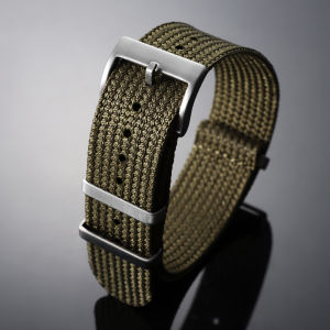 High Quality Fabric Watchband 18mm/20mm/22mm Woven Nylon Watch Strap One Piece Weave Military Men Watch Band for Omega for Seiko