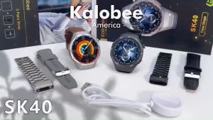 SK40 Ultra 2025 ใหม่ SmartWatch HD AMOLED หน้าจอ NFC GPS Tracker บลูทูธสุขภาพนาฬิกา