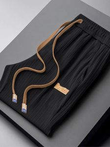 Quần Dài Ống Rộng Bằng Lụa Băng Mùa Hè Cho Nam Quần Dài Ống Đứng Rộng Rãi Thoải Mái Thoáng Khí Quần Dài Thường Ngày