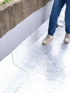 High viscosity 💥COZIE Aluminum waterproof tape 0.5*5m/0.2*10m Big Size Roof Tape Sealant Waterproof Foil Butyl Self Adhesive Super Strong Tape For Roof Leak Sticker Tape