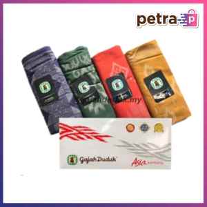 [100% ORIGINAL]Kain Pelikat Eksklusif Gajah Duduk Asia / Mika Kembang Sesuai Dibuat bagi Baju Wanita dan Lelaki (Medium–4000 Benang)