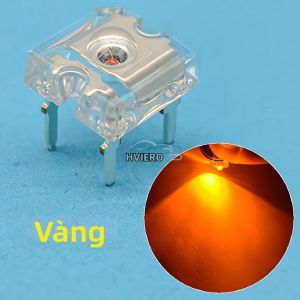 100/1000 Cái 3mm Piranha Flux Diode LED Dome Lighting Hạt Đèn LED Chiếu Sáng Màu Đỏ Xanh Lá Xanh Dương Vàng Siêu Sáng 4-Pin Đèn LED Góc Rộng Cho Điện Tử