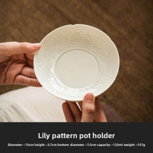 JISU | Rustic Ash Wood Pattern Gourmet Decorated Teacup Ceramic