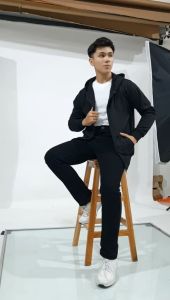 Hoodie PolosKu - Jaket Sweater Hoodie Zipper Sleting Polos Bahan Fleece