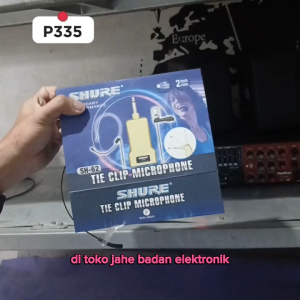 P335 MICROPHONE JEPIT KLIP ORIGINAL HEADSET MIC CLIP ELECTRET CONDENSOR MIK TECNOLOGY KABEL PANJANG