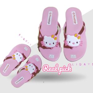 Sandal Jepit Anak Hello Kitty Model Teplek Kity Cantik Size 26 Nyampe 41