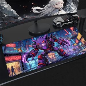 Bandai | Pokemon Gengar Lớn Mở Rộng Miếng Lót Chuột Chống Trơn Trượt Bàn Chơi Game Thảm Cao Su Giá Đỡ Bàn Phím Cho Máy Tính Laptop Game Thủ