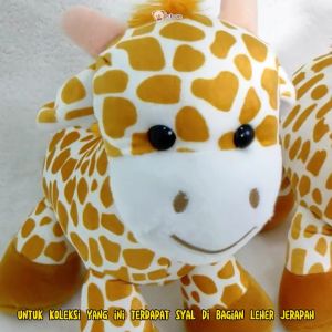Boneka Jerapah Istana Boneka Giraffe W/Syal: Hadiah Lucu untuk Anak Laki-Laki