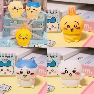 Bandai | 2026 Cute Chikawa Kawaii Bedroom Desktop Decoration Hachiware Usagi Cartoon Vinyl Doll Night Light Luminous Toy Surprise Gifts
