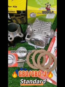 Combo GBO / GBOJ STANDARD (6 in 1) Block Head FULL SET Clutch Disk Clutch Gasket Top Set Spring Clutch Honda Petak Gbo Gbo-j "MOTORMAJU"