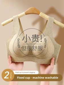 Cat Woman Underwear Wide Strap Bra for Women Gather Small Chest Anti-Sagging Side Breast Reduction Autumn Winter New Style Ladies Bra