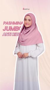 Pashmina Jumbo | Pashmina Syari | Jilbab Pasmina Diamond Crepe 200 x 75 Tebal Premium Murah Lebar