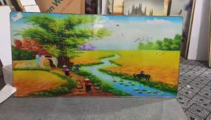Tranh treo tường tráng gương phong cảnh đồng quê