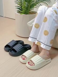 Dép EVA Nhiều Màu Pastel Sọc Dọc Có Dây Buộc Nhanh Khô Chống Trơn Trượt Dùng Trong Nhà Đi Tắm Thiết Kế Rỗng Cho Trẻ Em