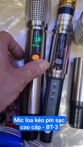 Mic loa kéo cao cấp ( Pin Sạc 3.7v - Pin Tiểu tùy chọn ) SÓNG XA - ÂM THANH HAY - ít hú .